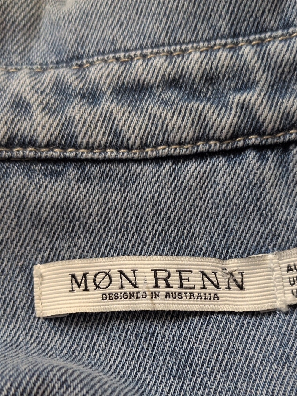 Mon Renn Lain Denim Shirt Dress M - Picture 16 of 16